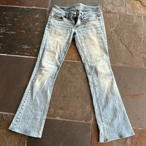 Vintage Y2K American Eagle Artist Flare Jeans Super Low Rise